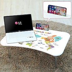 다용도 액자 황토테이블 핸드폰꽂이 라운드상 600X400